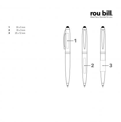 Rou bill® Nautic twist Ball Pen with Touch Pad