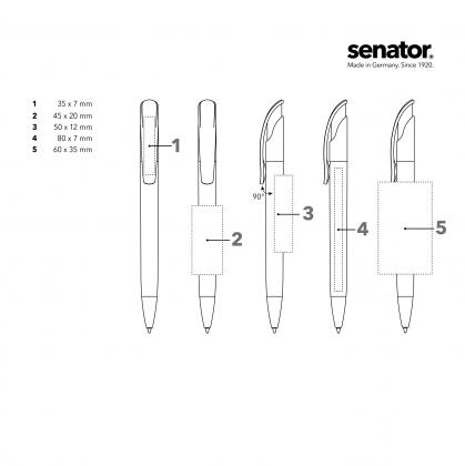senator® Challenger Clear with Metal Tip push ball pen