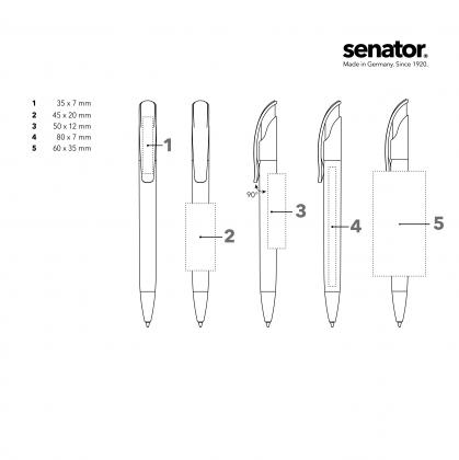 senator® Challenger Polished with metal tip push ball pen