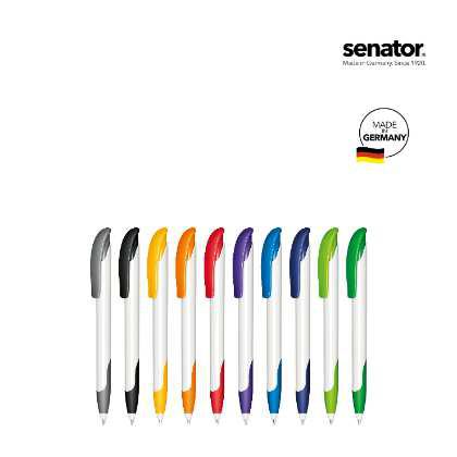 senator® Challenger Polished basic with soft grip push ball pen