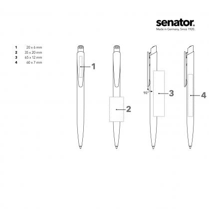 senator® Dart Clear push Ball pen