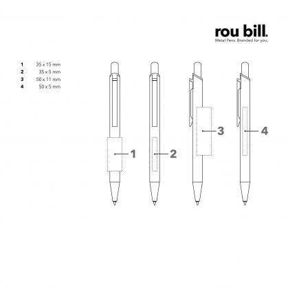 Rou bill® Arvent Glossy push Ball pen