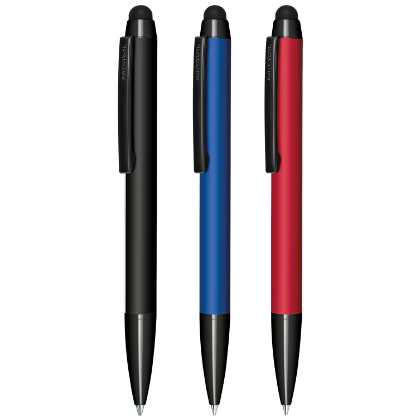 Rou bill® Attract Soft Touch twist Ball Pen with Touch Pad