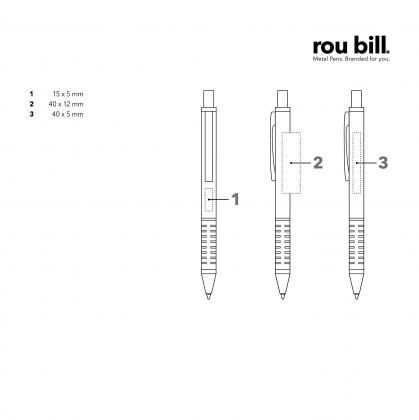 Rou bill® Star Tec Steel push Ball pen