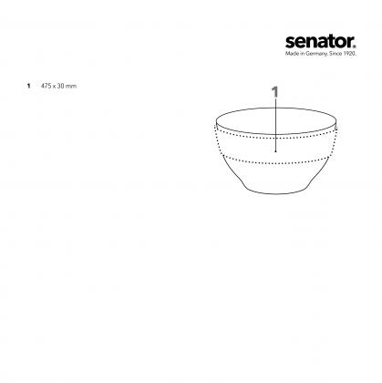senator® Fancy porcelain bowl