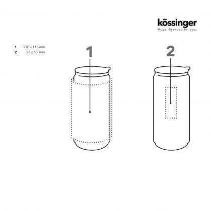 Kossinger® King Can vacum thermal travel mug