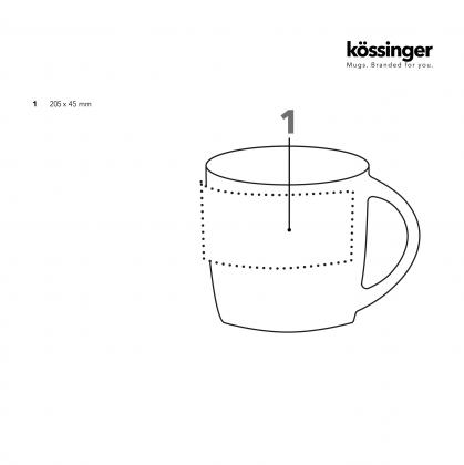 Kossinger® Ennia white moderm stoneware mug