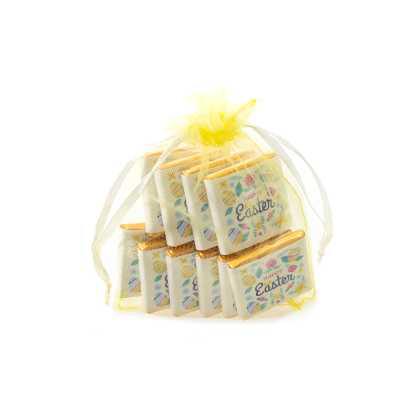 EASTER ORGANZA GIFT BAGS WITH CHOCOLATES OR SWEETS, ECO-friendly