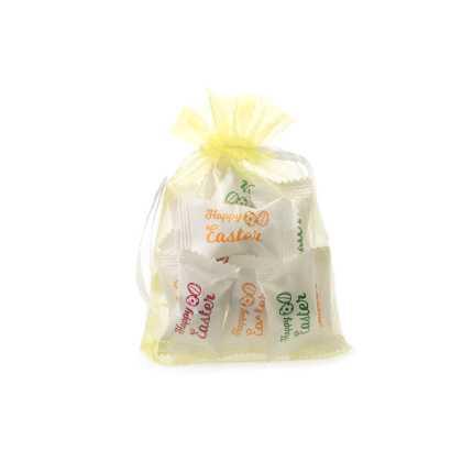 EASTER ORGANZA GIFT BAGS WITH CHOCOLATES OR SWEETS, ECO-friendly