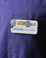 Always Recycled Reusable Name Badge – Rectangular Low Window - Safety Pin