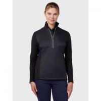 Callaway Golf Women's Insulated Mixed Media Quarter-Zip Pullover Embroidered