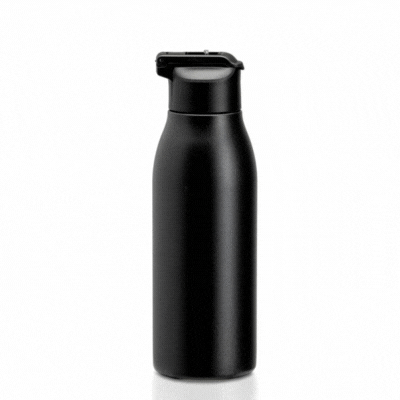 Fuel marine grade stainless steel 600ml bottle with straw