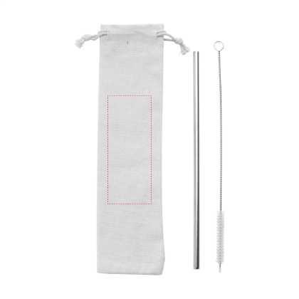 Reusable 1 piece ECO Straw Set stainless-steel straw