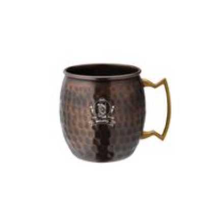 Aged Copper Hammered Round Mug (540ml/19oz)