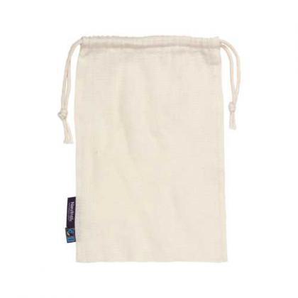 Neutral Fairtrade Organic Cotton Bag w. Drawstrings (Pack of 5 Pieces)