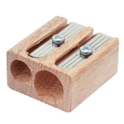 Green & Good Double Pencil Sharpener - Sustainable Timber