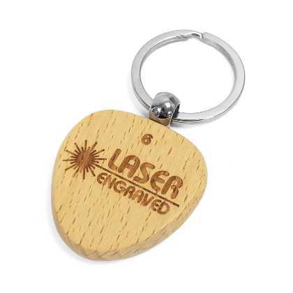 Heart Wooden Keyrings - Laser Engraved