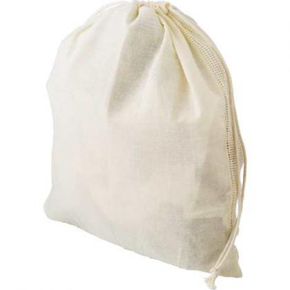 Organic cotton drawstring mesh bag