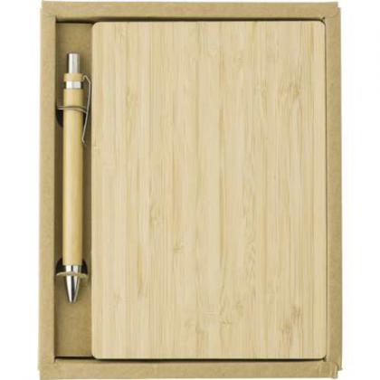 Bamboo covered notebook