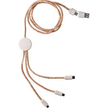 Stainless steel charging cable
