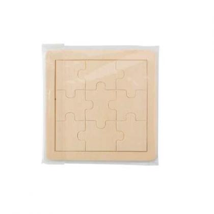 Wooden nine piece puzzle