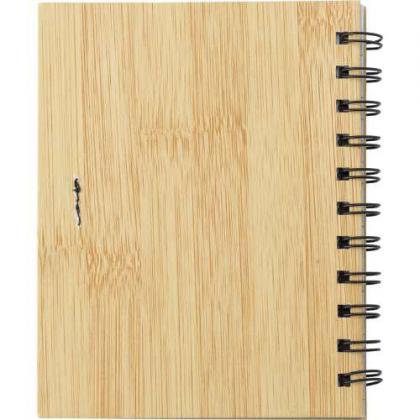 Wire bound notebook with ballpen