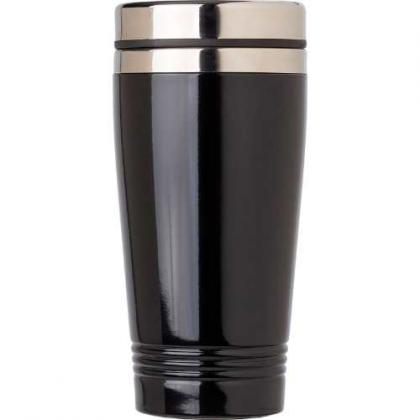 Stainless steel double walled drinking mug (450ml)