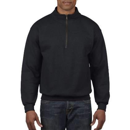 GD61 1/2 Zip Heavy Blend Collar Sweatshirt