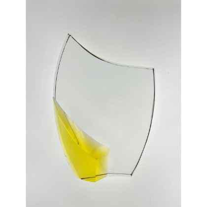 Large Crystal Crescent with Yellow Curve