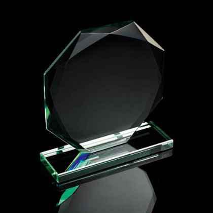 10cm Single Facet Octagon Award