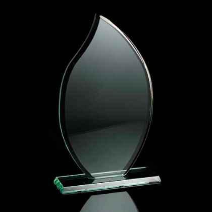 Large Jade Green Flame Award