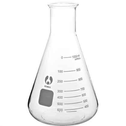 1000ml conical flask with calibration bulk packed