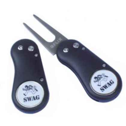 Retractable divot tool with magnetic ball marker - PF12
