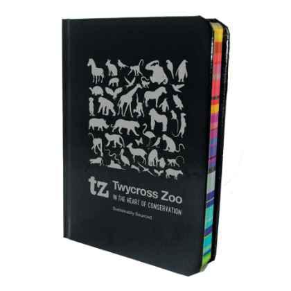 Black Notebook With Rainbow Edge