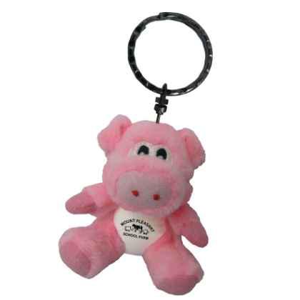 Pig Soft Toy Keyring