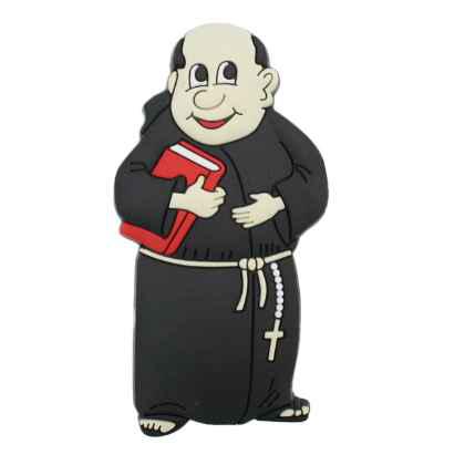 PVC Monk In Black Habit – Magnet