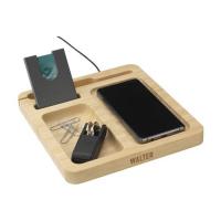 Walter Bamboo Single Dock 15W organizer and charger