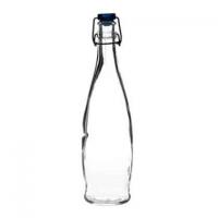 Large Flip Top Bottle with Blue Stopper