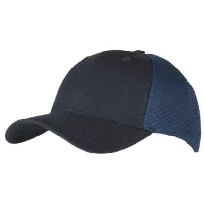 Sneaker Mesh 6 Panel cap with cotton front panels and Velcro adjuster
