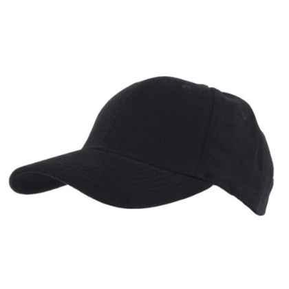 100% Heavy Brushed Cotton 6 Panel cap with Velcro adjuster