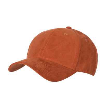 100% Polyester Faux Suede 6 Panel Cap with Buckle Adjuster