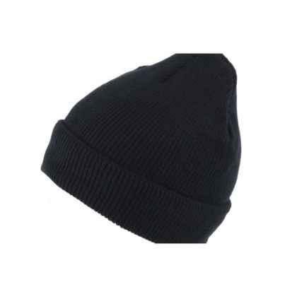 100% Acrylic Knit Beanie with turn-up and fleece lining
