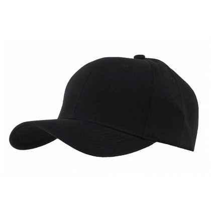 100% Recycled Polyester 6 Panel cap with silver buckle adjuster