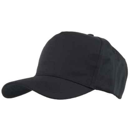 5 Panel polyester / cotton cap with Velcro adjuster