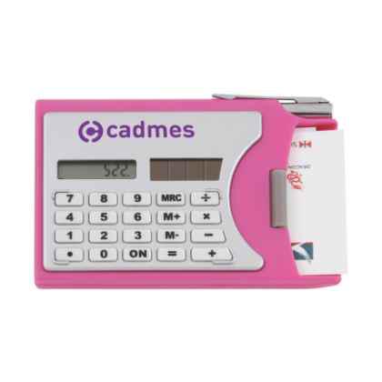 Calculator with visiting card cover