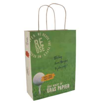 Bag made of gras paper 50% tree free