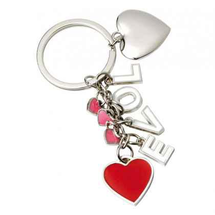 Key chain 4 hearts love