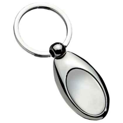 Exclusive Oval Inlay Keyring