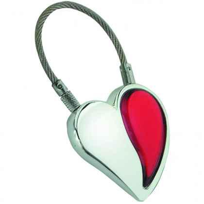 Heart Keyring duo Red/White”
