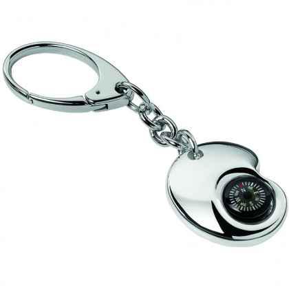 Key chain "Goccia" with compass